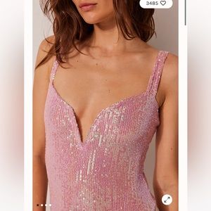 Sparks Fly Corset Body Suit- XS rose gold